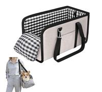 Console robuste pour chiens de petite taille avec base antidérapante et appui-tête portable (gris)