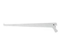Console simple blanc entraxe 50mm longueur 400mm - MONIN - 1079126 Blanc