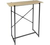 Console simple plateau Métal et Aspect Bois - DARA - ALTOBUY Marron