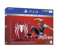 Sony Console PS 4 Slim 1 To Rouge – Manette DualShock Édition Spéciale Marvel’s Spider-man Rouge G