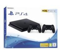 Console Sony PS4 1 To Noir + 2 manettes Dualshock 4 Noir Noir de jais G