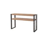 Hanko - Console Style Industriel - Bois Et Noir - 140 Cm