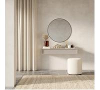 Console suspendue avec 1 tiroir - SANVA - 90 cm - beige cachemire