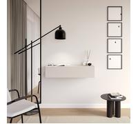 Console suspendue - SELSEY - OLIO - 90 cm - 1 tiroir - cachemire mat