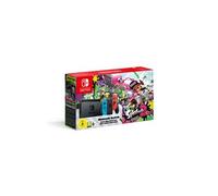 Console Switch Splatoon 2 Noire avec Manettes Joy-Con Droite Rouge Néon et Joy-Con Gauche Bleue Néon