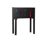 Console Table console en bois de sapin et MDF coloris noir - Longueur 63 x Profondeur 26 x Hauteur 83 cm - -