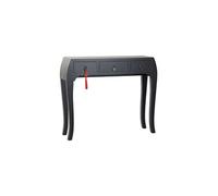 Console Table console en bois de sapin et MDF coloris noir - Longueur 96 x Profondeur 26 x Hauteur 80 cm - -