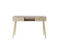 Console Table console en Paulownia et MDF coloris naturel - Longueur 120 x Profondeur 42.5 x Hauteur 78 cm --