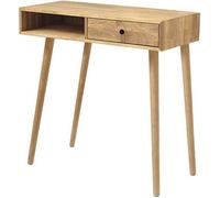 Console - Table d'entrée en chêne massif huilé - Longueur 80 x Hauteur 80 x Profondeur 35 cm