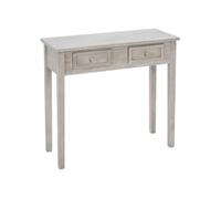 Atmosphera - Console traditionnelle en bois Charme - L. 80 x H. 76 cm - Marron