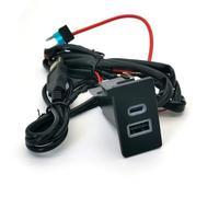 Console USB Socket AUX Centre De Port USB Compatible Avec Toyota Pour Corolla LC80 Voiture Pour Chargeur QC3.0 Pour TYPE-C PD Prise De Charge Rapide Adaptateur D'entrée Audio