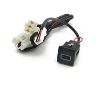 Console USB Socket AUX Compatible Avec VW Pour Golf Adaptateur Double Interface Recharge Rapide QC 3.0 Avec Faisceau Câbles 12V 24V Pièce Rechange Haute Vitesse