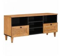 vidaXL Meuble TV Marron clair 100 x 33 x 46 cm bois de manguier massif