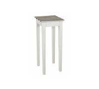 HAKU Möbel Table d'appoint pin maritimo, Blanc, MDF - Dim.: L 30 cm x H 76 cm x P 30 cm, Style: Coastal Furniture