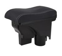 Console Voiture Accoudoir Boîtier D'accoudoir De Voiture Avec Interface USB Dédiée Pour VW Pour Golf 6 5 Mk6 MK5 Pour Jetta 2007-2012(B Real Cowhide 3USB3)