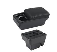 Console Voiture Accoudoir Pour SEAT Pour ARONA Boîte D'accoudoir Double Compartiment Avec Porte-gobelet Central Accessoires Intérieurs Dédiés À La Rénovation(N1 white line No USB)