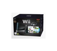 Console Wii noire Pack Anniversaire 25 ans + Mario Kart + volant + Wii Sports + Donkey Kong Original - Occasion