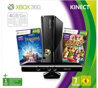 Console Xbox 360 4 Go + capteur Kinect + Disneyland Adventures (jeu Kinect) + Kinect Adventures ! (jeu Kinect)