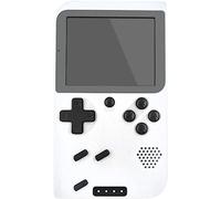 Consoles de jeux portables, mini console de jeux de poche rétro portable avec banque d'alimentation de 8 000 mAh et fonction de lampe de poche LED, 400 jeux FC classiques intégrés ( Size : White )
