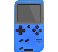 Consoles de jeux portables, mini console de jeux de poche rétro portable avec banque d'alimentation de 8 000 mAh et fonction de lampe de poche LED, 400 jeux FC classiques intégrés ( Size : Blue )