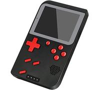 Consoles de jeux portables, mini console de jeux de poche rétro portable avec banque d'alimentation de 8 000 mAh et fonction de lampe de poche LED, 400 jeux FC classiques intégrés ( Size : Black )