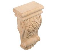 Consoles en Bois Sculpté Style Européen, Tête de Colonne Décorative 1 Pièce