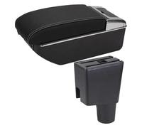Consoles Main Repose-Bras Voiture Pour Corsa 2020 Accoudoir Boîte Rehausser Double Couche Centrale Stockage Contenu Cendrier Accessoires Accoudoir Central Console(D White Line 7usb)