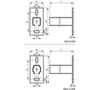 Consoles murales WALRAVEN BIS RapidRail® BUP1000 200 mm - pour rail WM0 - 6603019