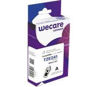 Consommable étiqueteuse WECARE - standard - Noir/Blanc - pour BROTHER TZE-241