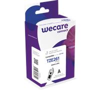 Consommable étiqueteuse WECARE - standard - Noir/Blanc - pour BROTHER TZE-261