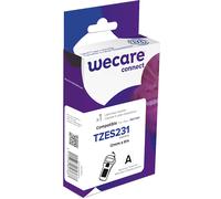 Consommable étiqueteuse WECARE - standard - Noir/Blanc - pour BROTHER TZE-S231