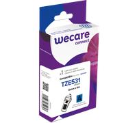 Consommable étiqueteuse WECARE - standard - Noir/Bleu - pour BROTHER TZE-531