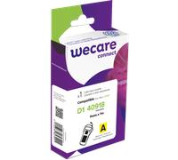 Consommable étiqueteuse WECARE - standard - Noir/Jaune - pour DYMO 40918