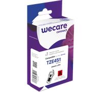 Consommable étiqueteuse WECARE - standard - Noir/Rouge - pour BROTHER TZE-451
