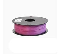 Consommables à l'impression 3D, à Changement de température PLA en 2 Couleurs + Fil Thermique de 1,75 mm, matériau de la Ligne +/- 0,03 mm, Bobine de 1 kg,Purple Turns Red