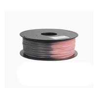 Consommables à l'impression 3D, à Changement de température PLA en 2 Couleurs + Fil Thermique de 1,75 mm, matériau de la Ligne +/- 0,03 mm, Bobine de 1 kg,Black Turns Pink