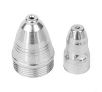 consommables d'électrodes de coupe de plasma, Plasma Electrode Tip Nozzle Kit 100 pcs for P80 Torch, CUT 70-120, 1.1-1.7mm(1.7mm)