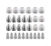 Consommables pour électrode Amico Power pour coupe-plasma APC-70HF 70 A, compatible avec les torches P-80, kit de buse en cuivre (1,1 mm/1,3 mm/1 (kit de 30 pièces de 1,3 mm)