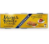 Consorcio Miettes de Bonite du Nord à l'Huile d'Olive, Pack de 2 Boîtes de 180g, Pour Salades et Pâtes