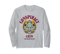 Conspiracy Crew The Great Resist (citation et graphisme dragon) Manche Longue