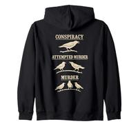 Conspiracy, Tentative de meurtre, Meurtre - Blague Crow Pun Sweat à Capuche