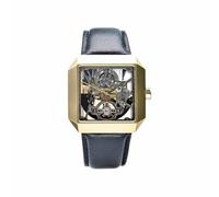 Constantin Weisz Montre automatique X-ISM squelette - Montre mécanique pour homme avec verre saphir, boîtier en acier inoxydable, mouvement squeletté, étanche 5 ATM, or