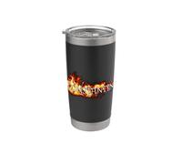 Constantine Logo in Flames Gobelet isotherme en acier inoxydable double paroi