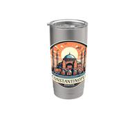Constantinople Byzance Souvenir Constantinoupoli Byzantin Gobelet isotherme en acier inoxydable double paroi