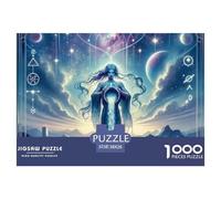 Constellation 1000 pièces Puzzle Les Douze Signes du Zodiaque pour Adultes 100% Carton recyclé Joyeusement Puzzle Belle décoration Puzzle Activité Amusante pour la Maison 38x26cm/1000pcs