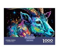 Constellation 1000 pièces Puzzle pour Adultes Les Douze Signes du Zodiaque | Cadeaux rétro | Joyeusement Puzzles stimulants Belle décoration Puzzle Coloré 70x50cm/1000p