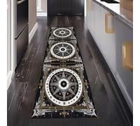 Constellation Ciel Étoilé Mystérieux Tapis de Cuisine Devant Evier Antidérapant Lavable 60 x 180 cm, Astrologie Tarot Tapis de Passage Interieur Entrée pour Salon Bureau Chambre à Coucher
