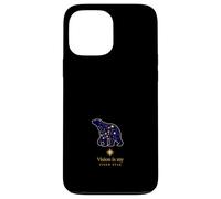 Constellation De L'ours Avec Étoile Guide Devise Coque pour iPhone 13 Pro Max