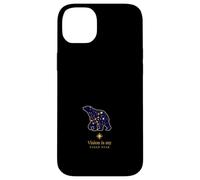 Constellation De L'ours Avec Étoile Guide Devise Coque pour iPhone 14 Plus