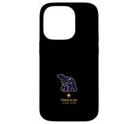 Constellation De L'ours Avec Étoile Guide Devise Coque pour iPhone 14 Pro